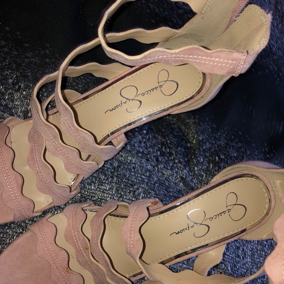 Jessica Simpsons Open Toe Stiletto Heel (Blush) - Picture 4 of 4